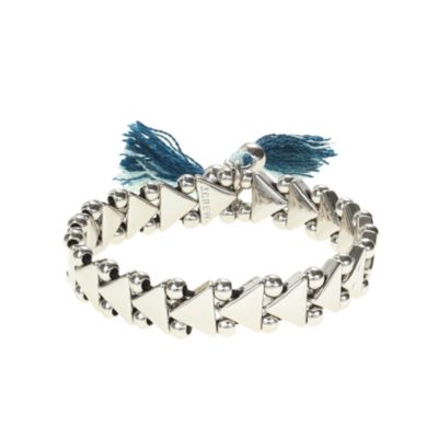 Stretch triangle tassel bracelet