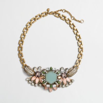 Factory aqua centerpiece necklace