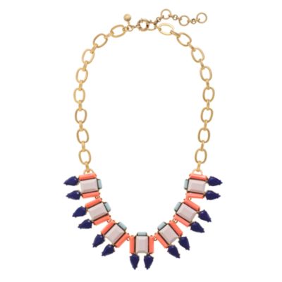 Stone frame necklace