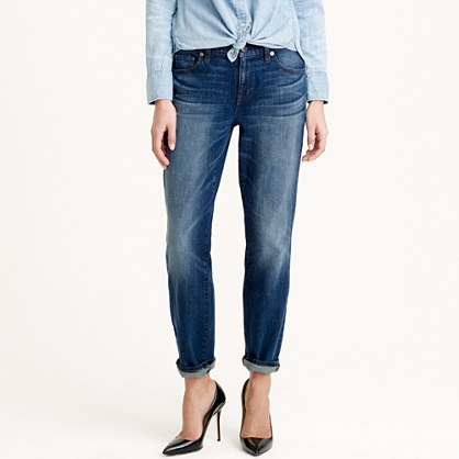 Broken-in boyfriend jean in Rockford wash