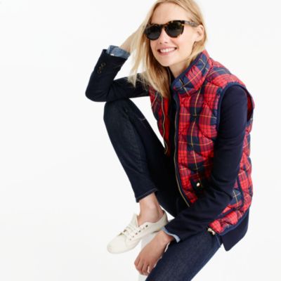 Excursion vest in tartan