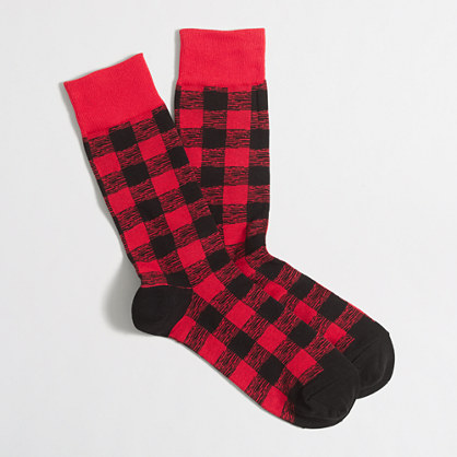 Plaid socks